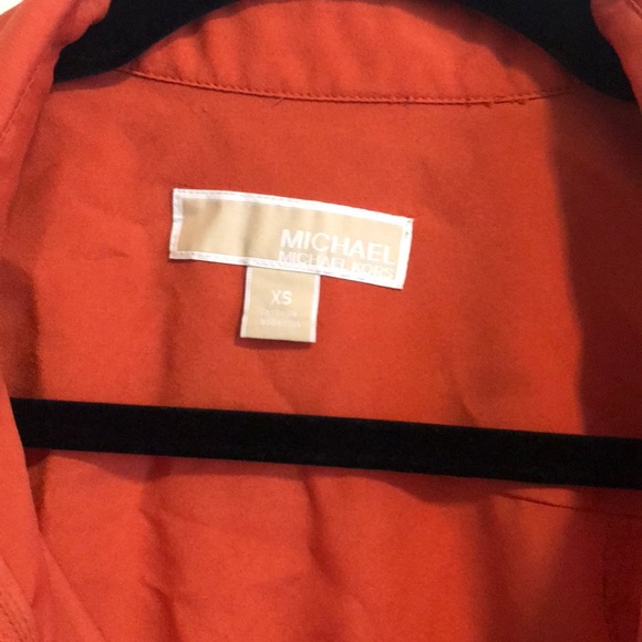 Michael kors Zip Up Blouse. Orange - Picture 3 of 4